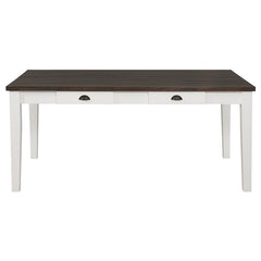 Kingman 5-piece Rectangular Dining Set Espresso and White - 109541-S5