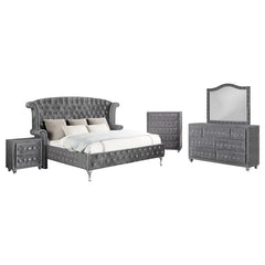 Deanna 5-piece California King Bedroom Set Grey - 205101KW-S5