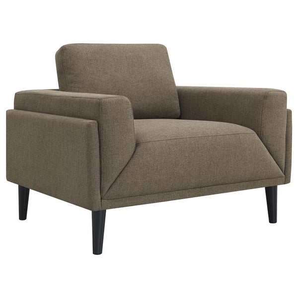 Rilynn Upholstered Track Arm Accent Chair Brown - 509523