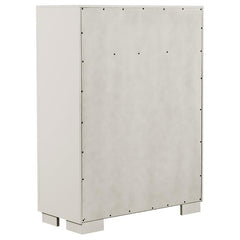 Jessica 5-piece Queen Bedroom Set Cream White - 202990Q-S5