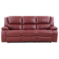 Camila Upholstered Motion Reclining Sofa Red - 610241