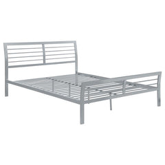 Cooper Metal Queen Open Frame Bed Silver - 300201Q