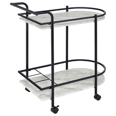 Desiree 2-tier Bar Cart with Casters Black - 181376