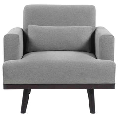 Blake Upholstered Track Arm Accent Chair Sharkskin Grey - 511123