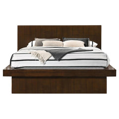 Jessica 5-piece Queen LED Bedroom Set Cappuccino - 200711Q-S5
