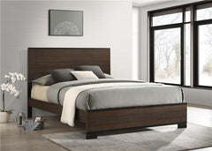Edmonton Wood California King Panel Bed Rustic Tobacco - 204351KW