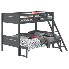 Littleton Wood Twin Over Full Bunk Bed Grey - 405052GRY