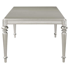 Bling Game Dining Room Set Metallic Platinum - 106471-S7