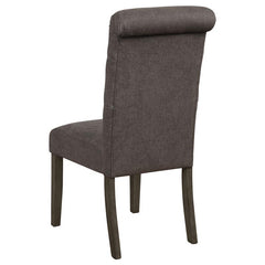 Balboa Tufted Back Side Chairs Rustic Brown and Grey (Set of 2) - 193172