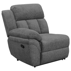 Bahrain 5-piece Upholstered Home Theater Seating Charcoal - 609541T