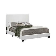 Mauve Upholstered Twin Panel Bed White - 300559T