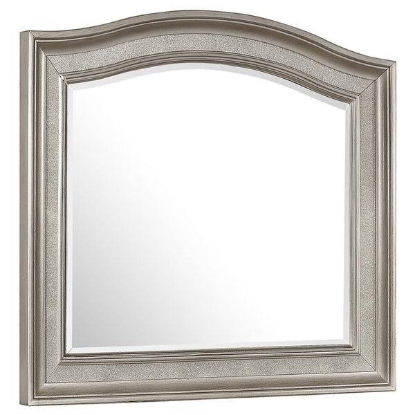 Bling Game Arched Dresser Mirror Metallic Platinum - 204184