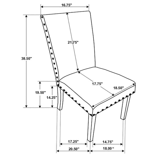 Coleman 5-piece Rectangular Dining Set Rustic Golden Brown - 107041-S5A