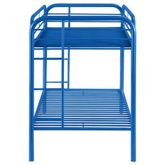 Morgan Metal Twin Over Twin Bunk Bed Blue - 2256B