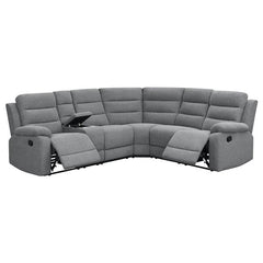 David Upholstered Reclining Sectional Sofa Smoke - 609620