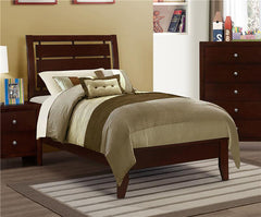 Serenity Wood Twin Panel Bed Rich Merlot - 201971T