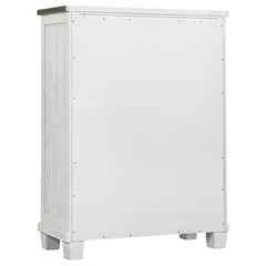 Lilith 5-piece Queen Bedroom Set Distressed White - 224471Q-S5