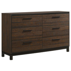 Edmonton 5-piece California King Bedroom Set Rustic Tobacco - 204351KW-S5