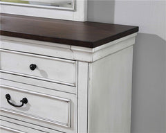 Hillcrest 4-piece Queen Bedroom Set Distressed White - 223351Q-S4