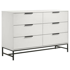 Sonora 5-piece California King Bedroom Set White - 224861KW-S5