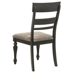 Bridget 6-piece Rectangular Dining Set Brown Brushed and Charcoal Sandthrough - 108221-S6
