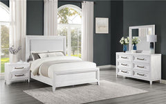 Marielle 4-piece Queen Bedroom Set Distressed White - 224841Q-S4