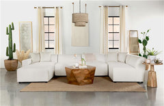 Freddie Square Upholstered Ottoman Pearl - 551643