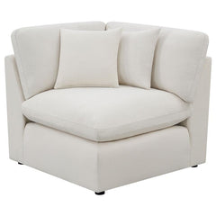 Hobson 6-piece Upholstered Modular Sectional Sofa Ivory - 551451-SET