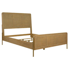 Arini 5-piece Queen Bedroom Set Sand Wash and Natural Cane - 224300Q-S5