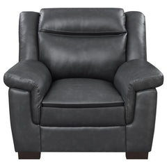 Arabella 3-piece Upholstered Padded Arm Sofa Set Grey - 506591-S3
