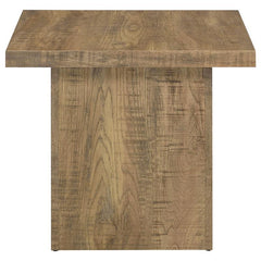 Devar Square Engineered Wood End Table Mango Brown - 708067