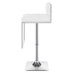 Alameda Adjustable Bar Stool White and Chrome - 100193