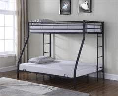 Hayward Metal Twin Over Full Bunk Bed Black - 460062B