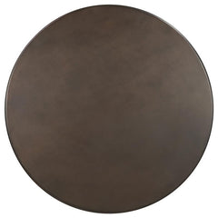 Oswego Round Bar Table Dark Russet and Antique Bronze - 100064