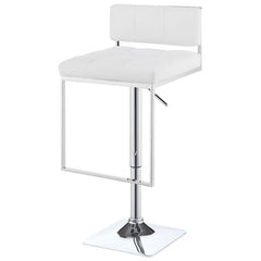 Alameda Adjustable Bar Stool White and Chrome - 100193
