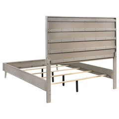 Ramon Wood Queen Panel Bed Metallic Sterling - 222701Q