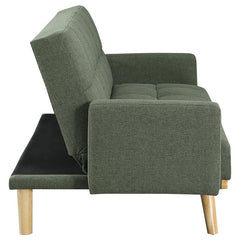 Kourtney Upholstered Tufted Convertible Sofa Bed Sage Green - 360127