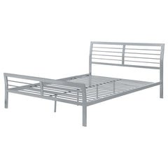 Cooper Metal Queen Open Frame Bed Silver - 300201Q