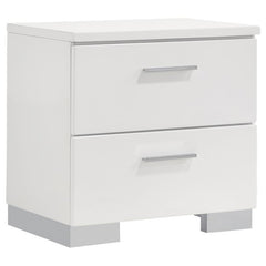 Jeremaine 4-piece Eastern King Bedroom Set White - 300345KE-S4