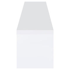 Jude 2-drawer Engineered Wood 71" TV Stand High Gloss White - 704251