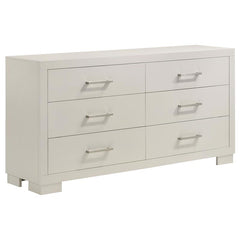 Jessica 4-piece Queen Bedroom Set Cream White - 202990Q-S4