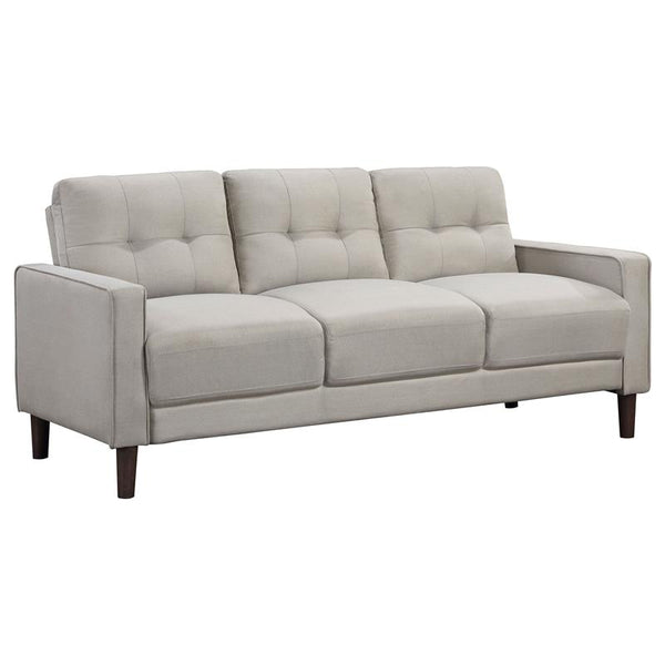 Bowen Upholstered Track Arm Tufted Sofa Beige - 506785