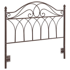 Zola Metal Queen or Full Open Frame Headboard Brown - 300186QF