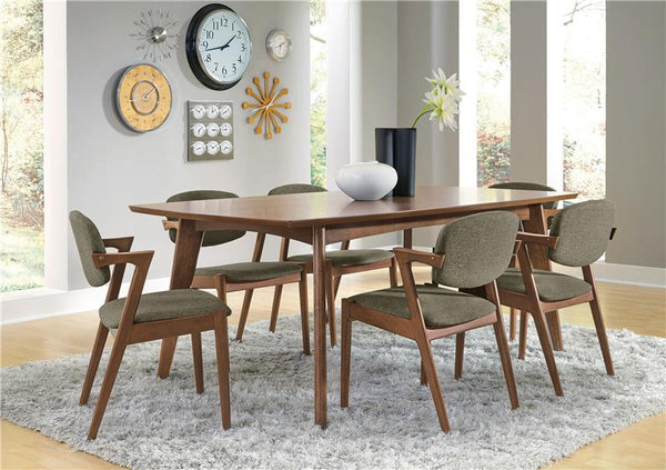 Malone Dining Side Chairs Brown and Dark Walnut (Set of 2) - 105352