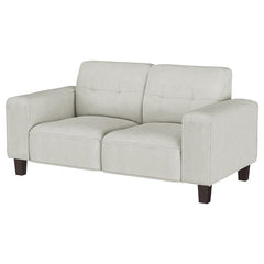 Deerhurst Upholstered Track Arm Tufted Loveseat Beige - 509648