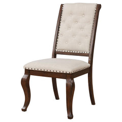 Brockway Tufted Dining Chairs Cream and Antique Java (Set of 2) - 110312