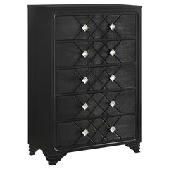 Penelope 5-piece Eastern King Bedroom Set Midnight Star - 223571KE-S5