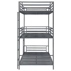 Maynard Metal Twin Triple Bunk Bed Gunmetal - 422670