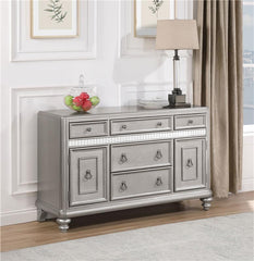 Bling Game 5-drawer Dining Server Metallic Platinum - 106475