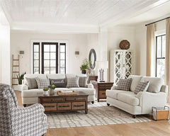 Glenn 2-piece Upholstered Sofa Set Light Grey and Grey - 511094-S2